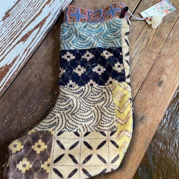 Johnny Was  Reversible Christmas Stocking - Picture 2 of 13